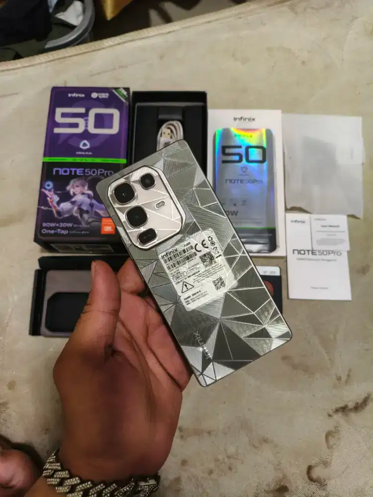 infinix note 50 pro ram8/256 fulset like new TT/BT gas  aja asal paham
