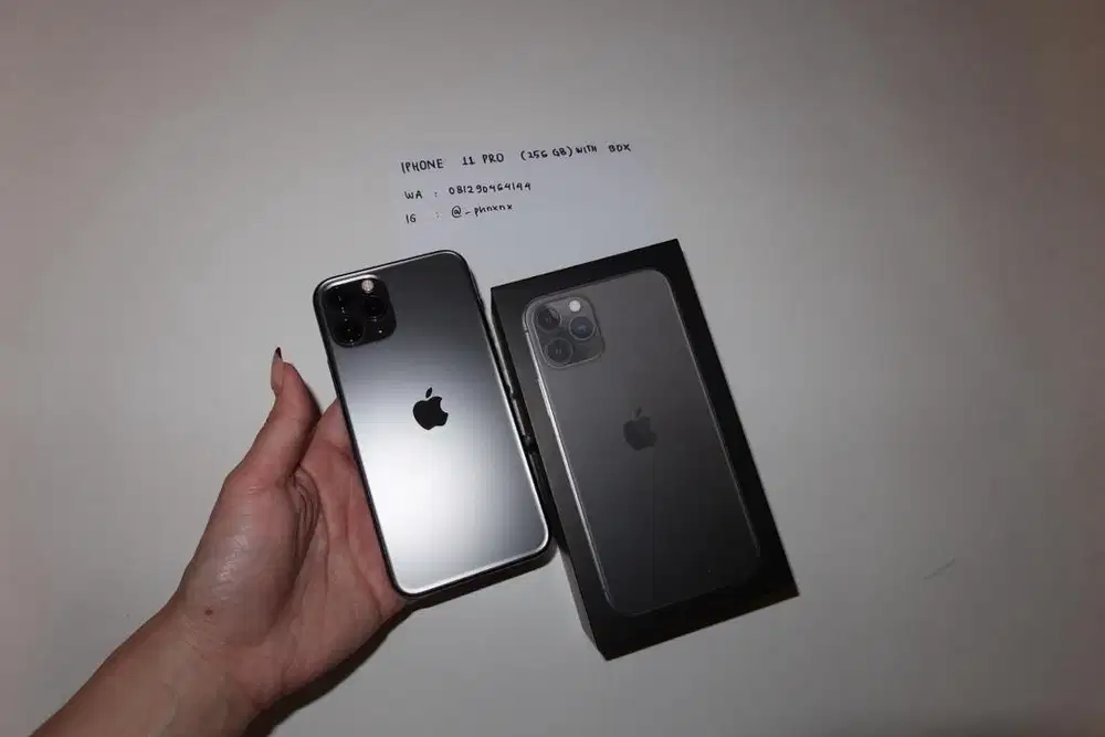 Jual iphone 11 Pro 256GB (with box) SPACE GRAY COLOR