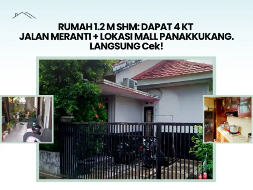 PROSES MUDAH! RUMAH 4 KT LUAS 142M² DI PUSAT KOTA, HANYA 1.2 M!