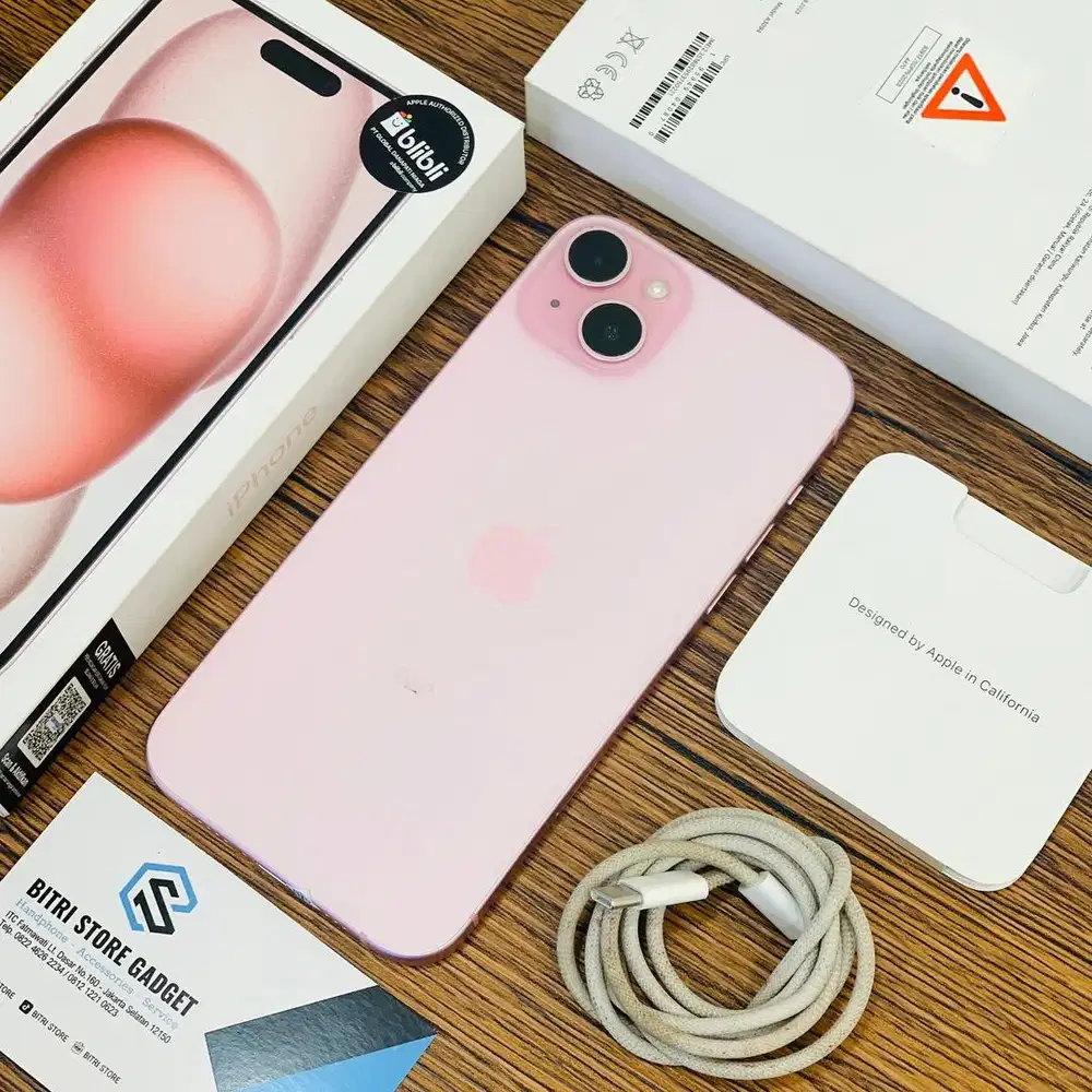 iPHONE 15PLUS 128GB PINK | iBOX | GARANSI ON