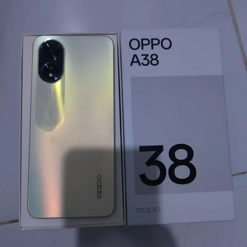 Oppo A38 ram 4+4/128gb lengkap mulus