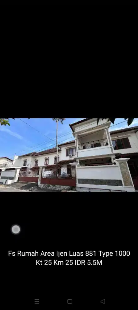 Dijual Murah Bu Kost Area Buah Buah Dekat Kampus UB Brawijaya