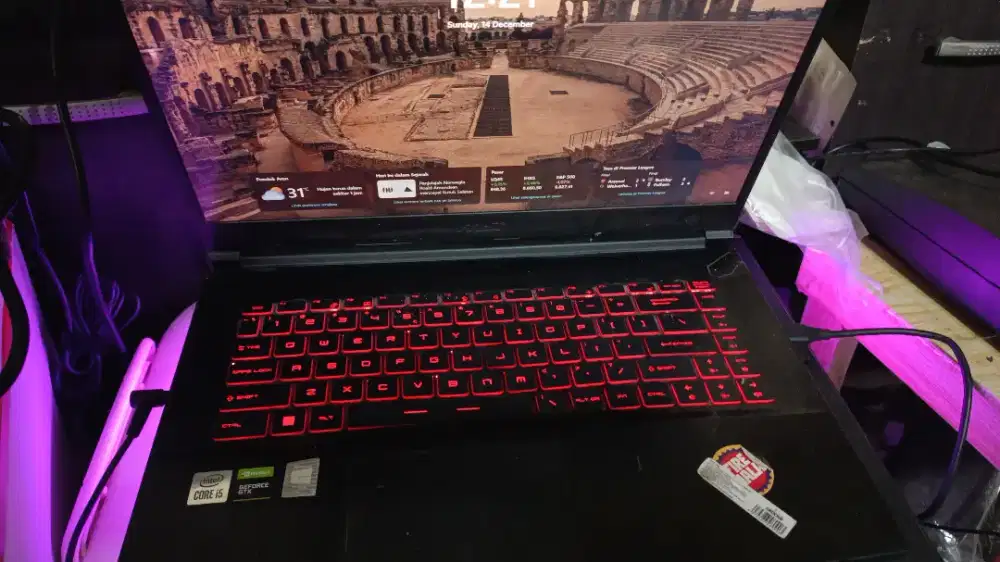 Jual laptop MSI gf63gh