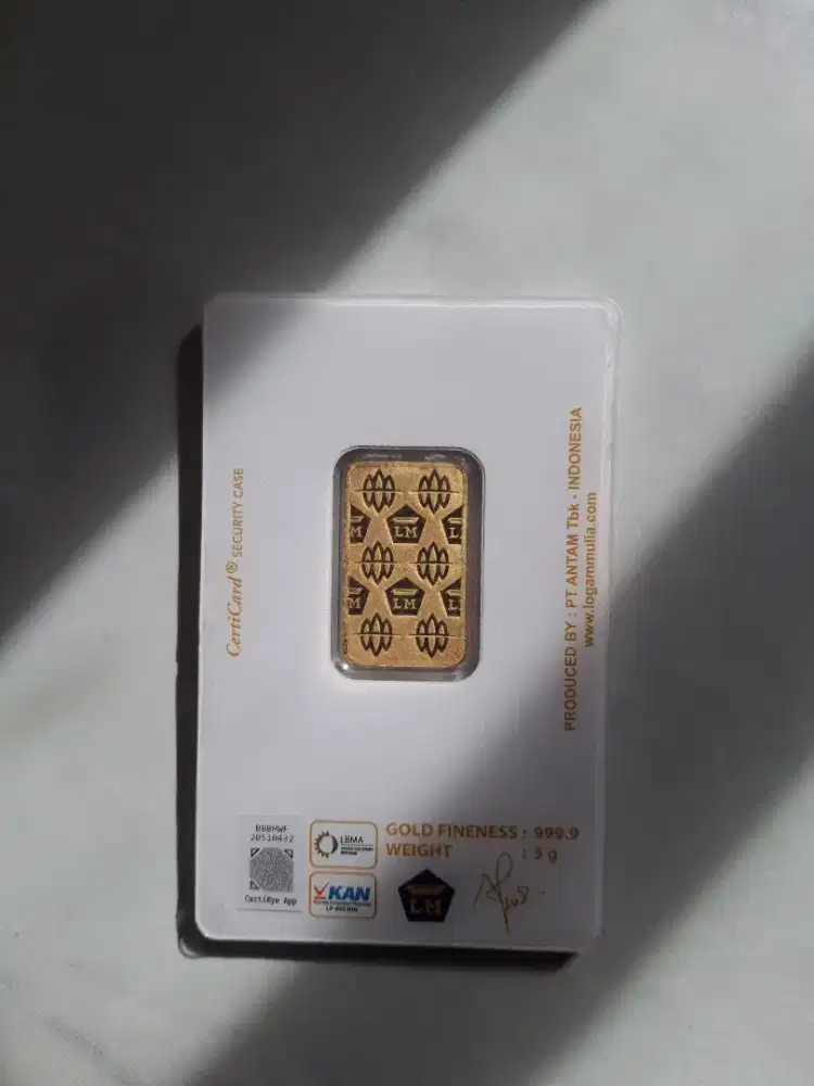 Jual antam 5gr 3 keping
