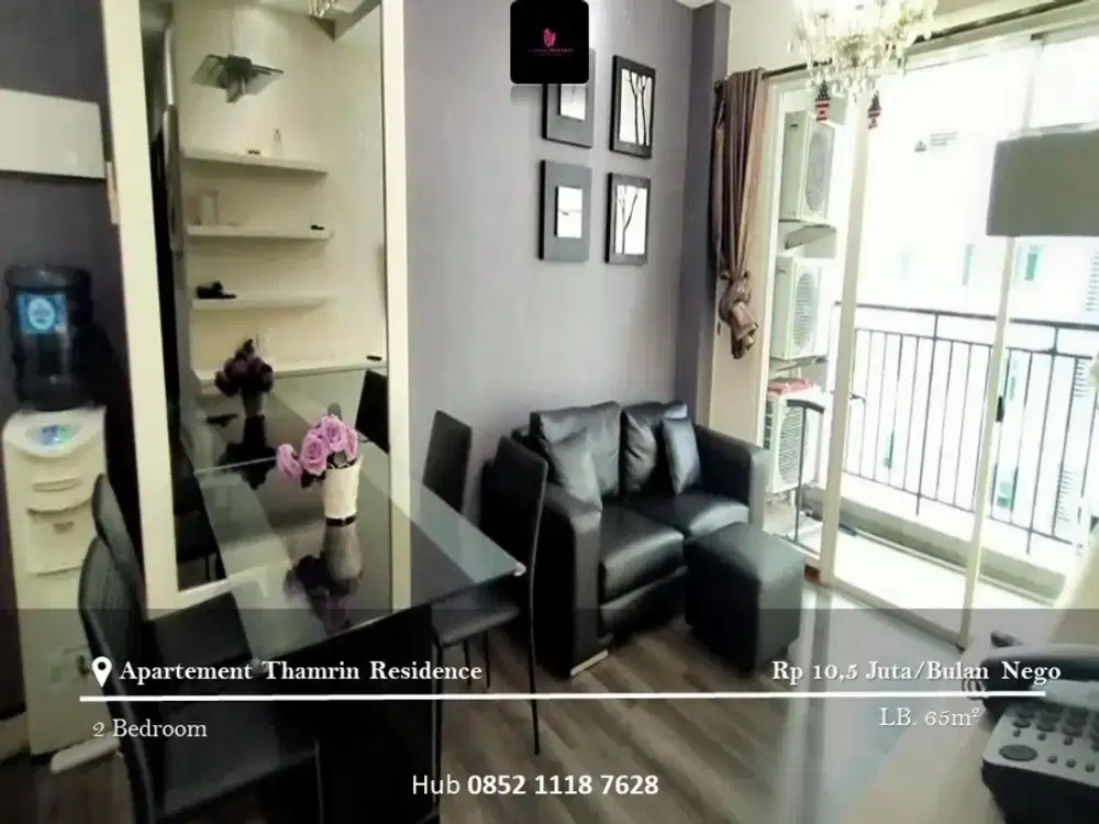 Disewakan Apartement Thamrin Residence 2BR Furnished