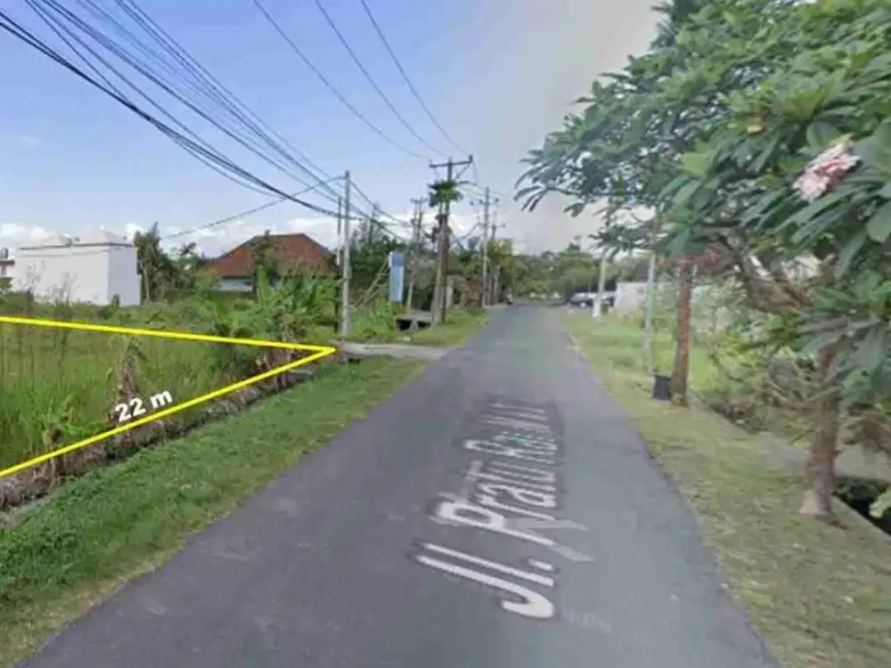tanah bagus pinggir jalan dekat pantai cemagi Badung