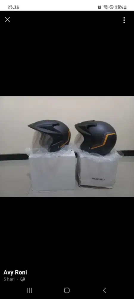 Helm honda ori baru