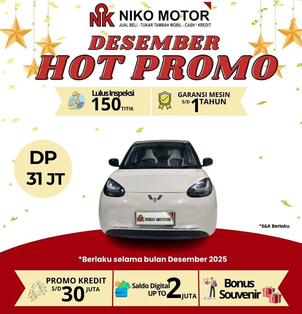 (SPT BARU KM3RB+)BINGUO EV 410 PREMIUM RANGE 2024/2025 AT