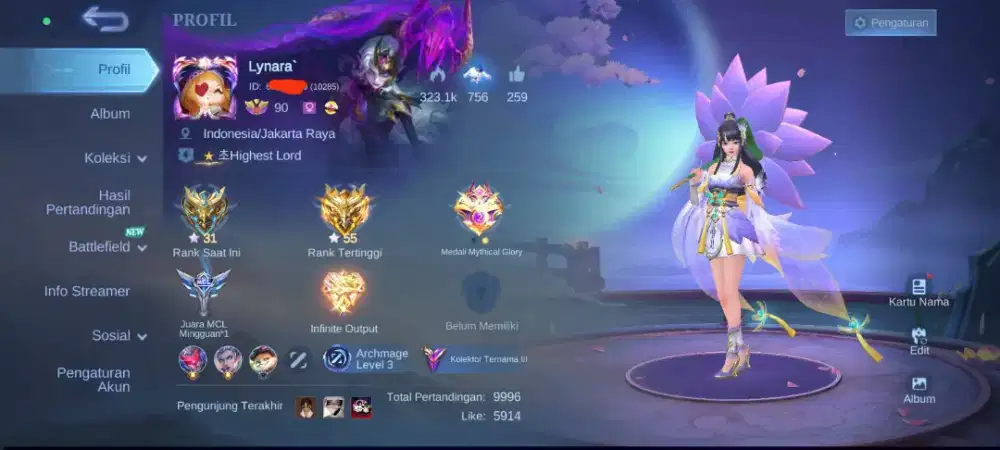 Akun Cewe Mobile Legends