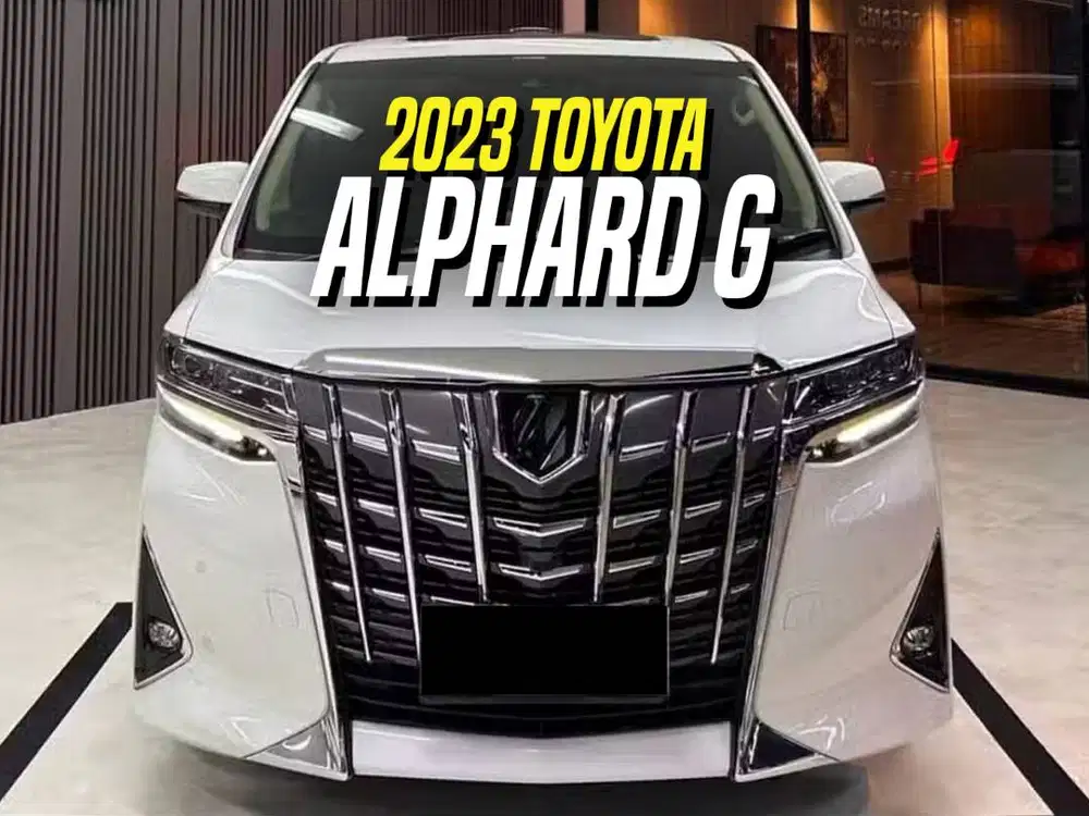 Toyota Alphard G TSS 2023 White on Beige Putih