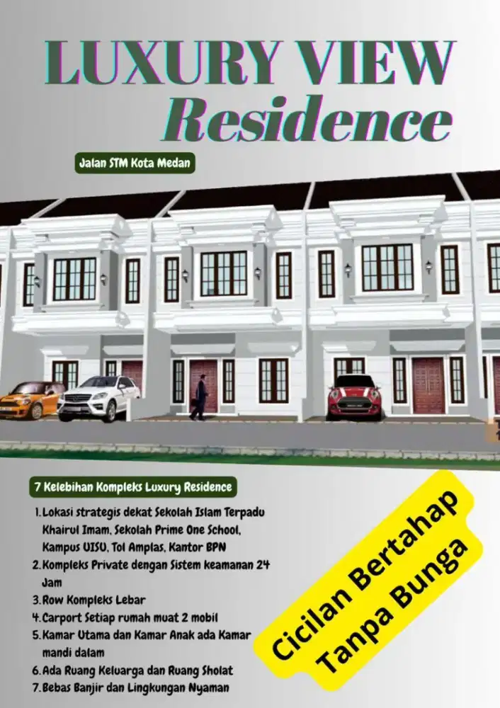 LUXURY RESIDENCE KONDISI SIAP HUNI JALAN STM