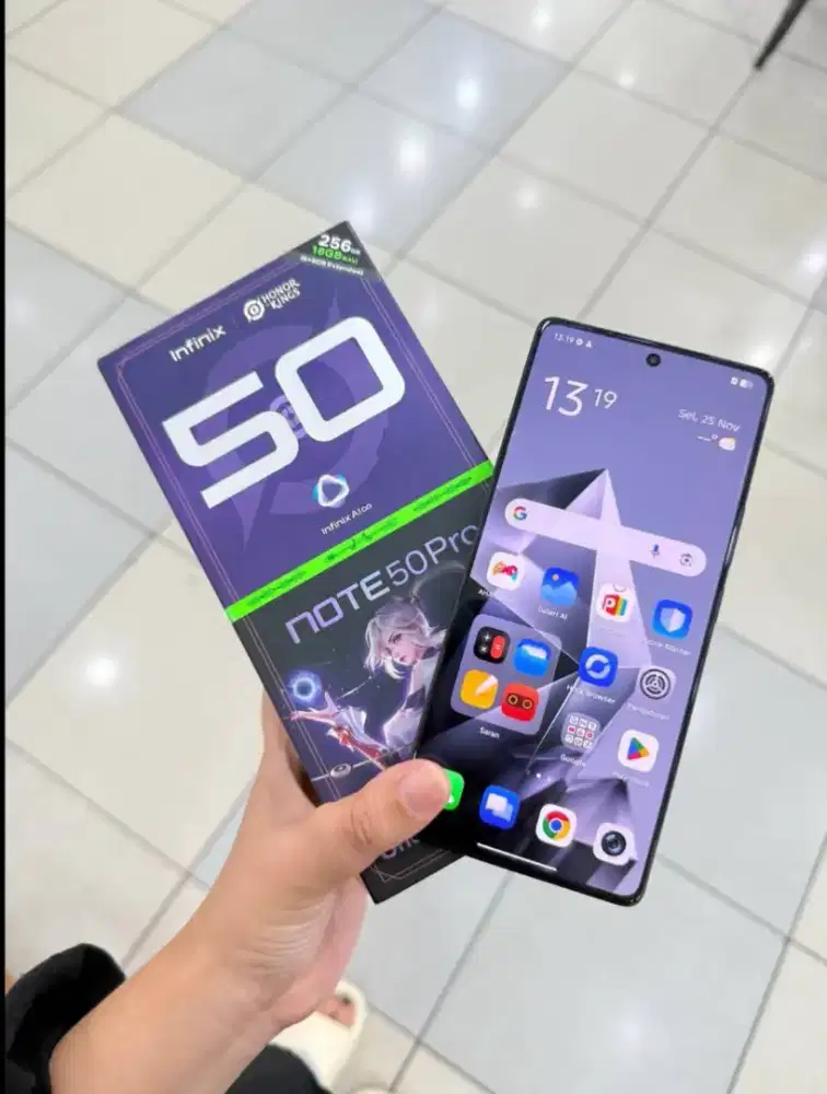 Infinix note 50 pro 8/256 fullset mulus