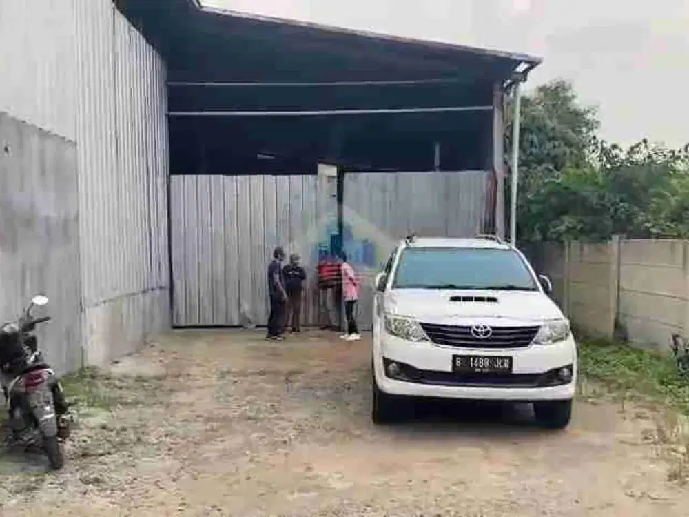 Disewakan gudang murah di kutruk tigaraksa Tangerang akses container