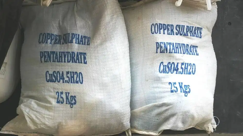 Copper Sulphate Trusi Prusi Obat Biru Kristal 25kg