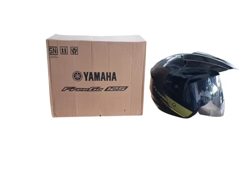 Helm Half Face  Yamaha Freegoo Hitam