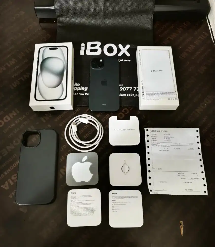 Iphone 15 128gb IBOX Resmi Garansi on Fullset original mulus