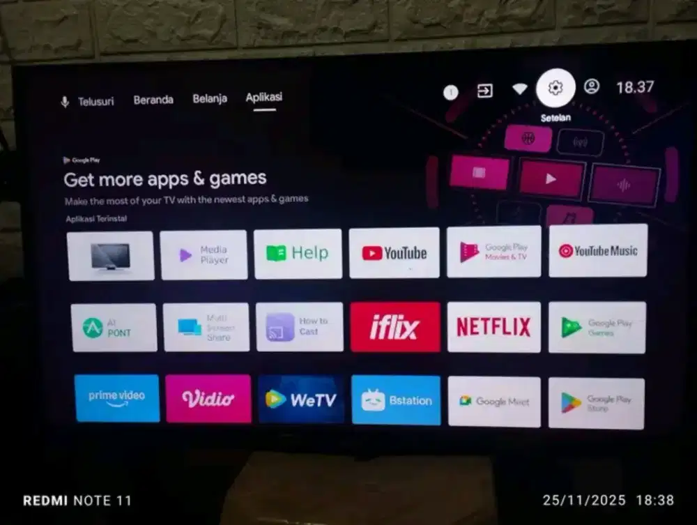 Realme TV android 32 inchi gambar bagus cakep bisa youtube netflix
