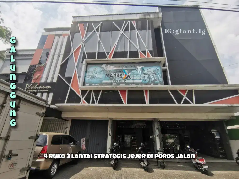 4 Ruko gandeng 3 Lantai di poros jalan Galunggung Malang