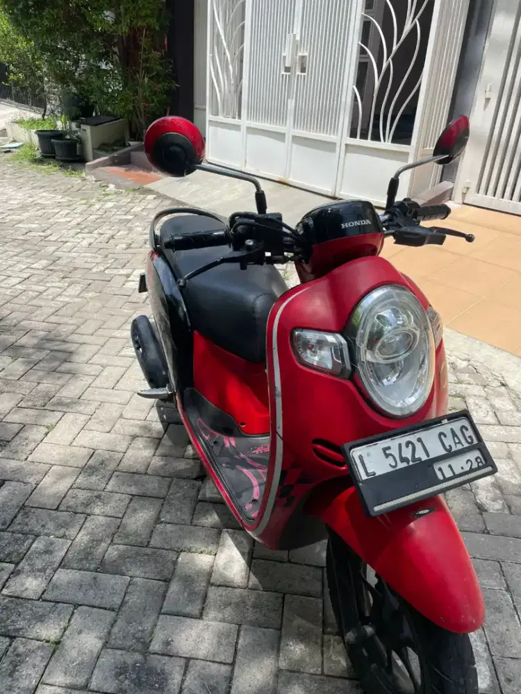 Di Jual Cepat Motor Scoopy Merah Tahun 2018