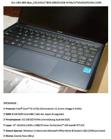 Sale laptop acer new up to 50%