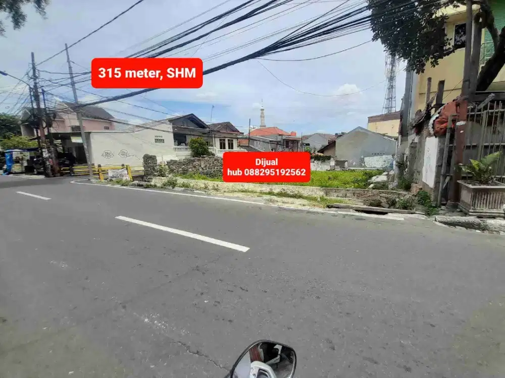 tanah dijual pramuka pinggir jalan