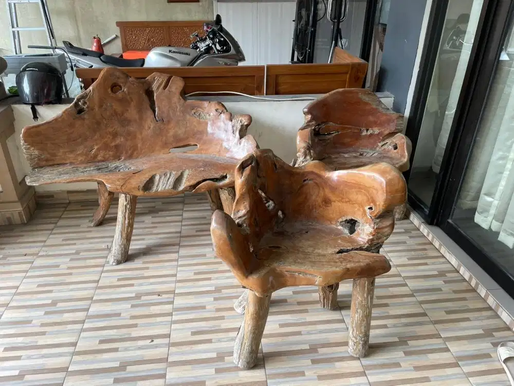 100% JATI KURSI AKAR FULL SET