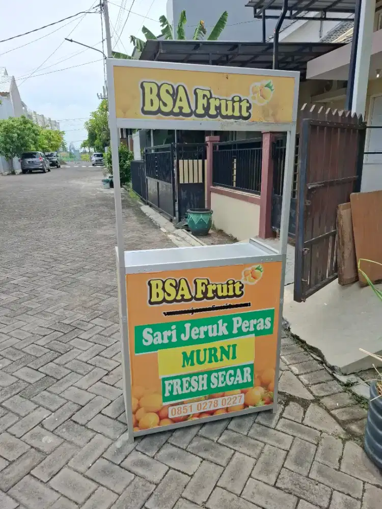 Stand jualan aluminium