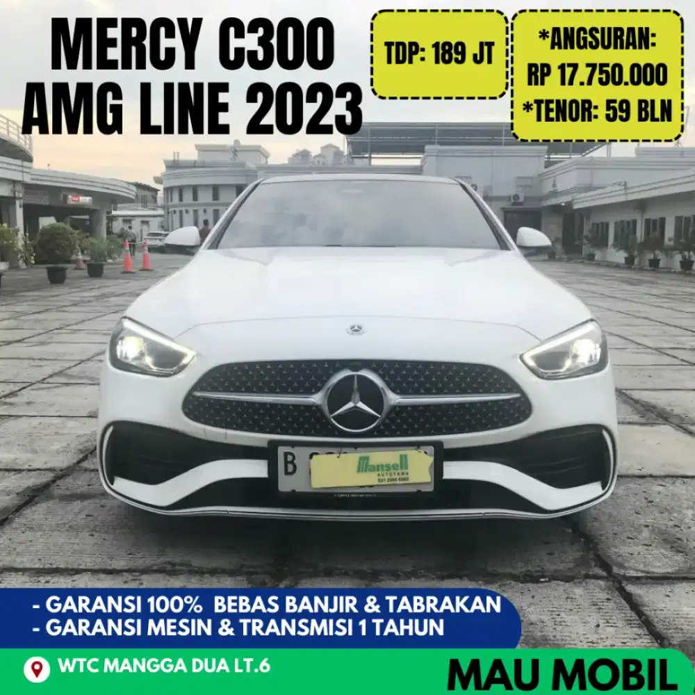 KM 6rb ANTIK, Mercy C300 C 300 AMG Line 2022/2023/2024 Putih