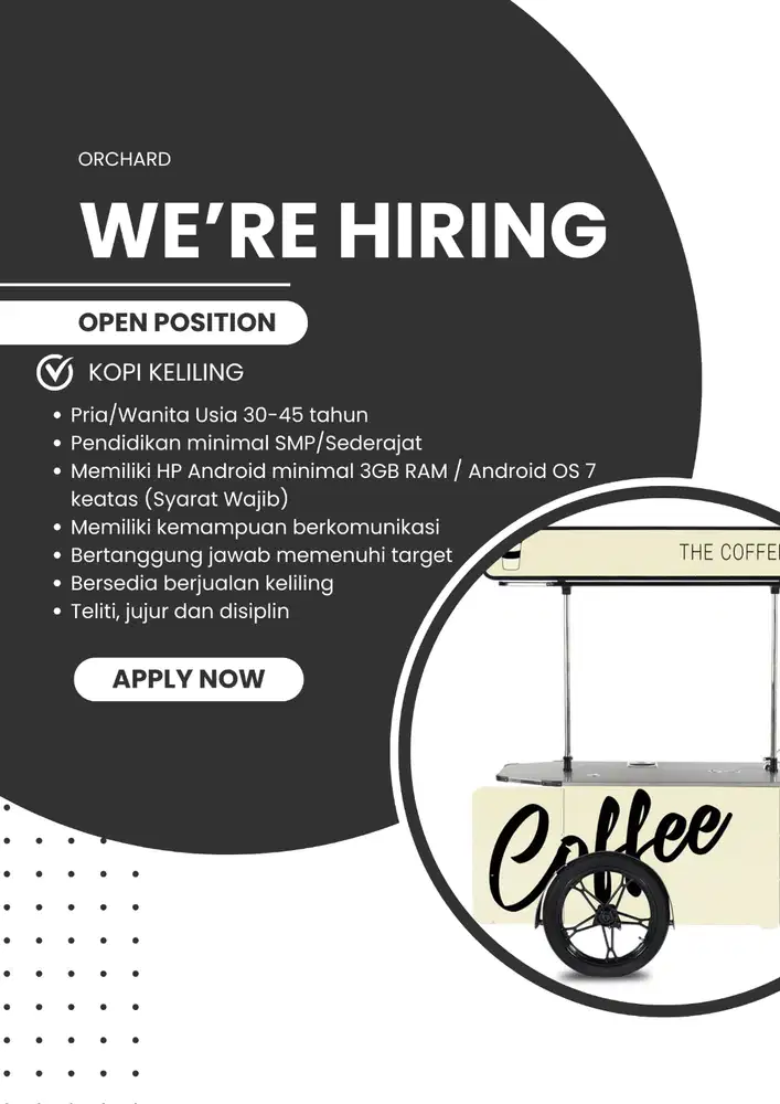 LOWONGAN BARISTA KELILING