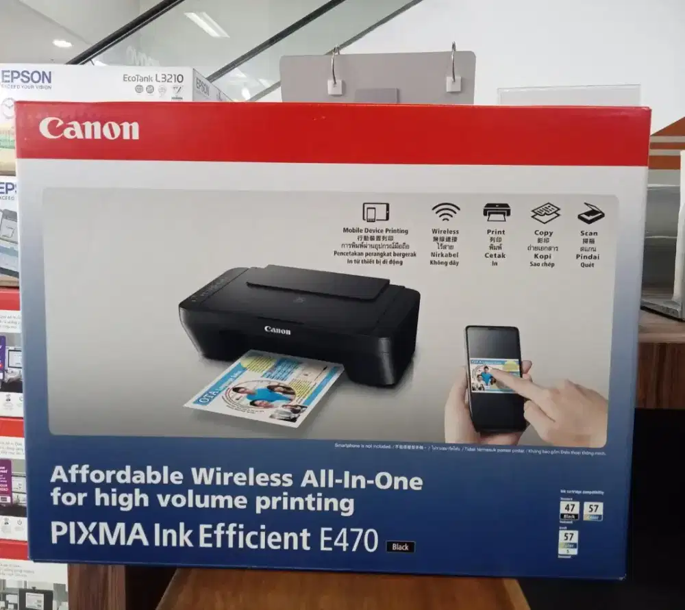 Printer Canon Pixma E470 wifi