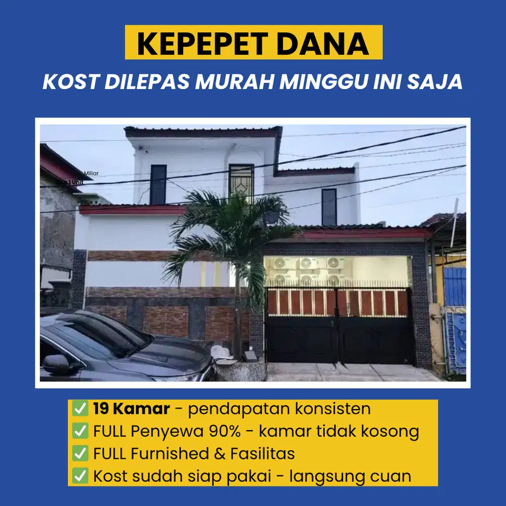 Dijual Cepat Kost di Ciakrang Full Terisi Sewa Pasti Cuan