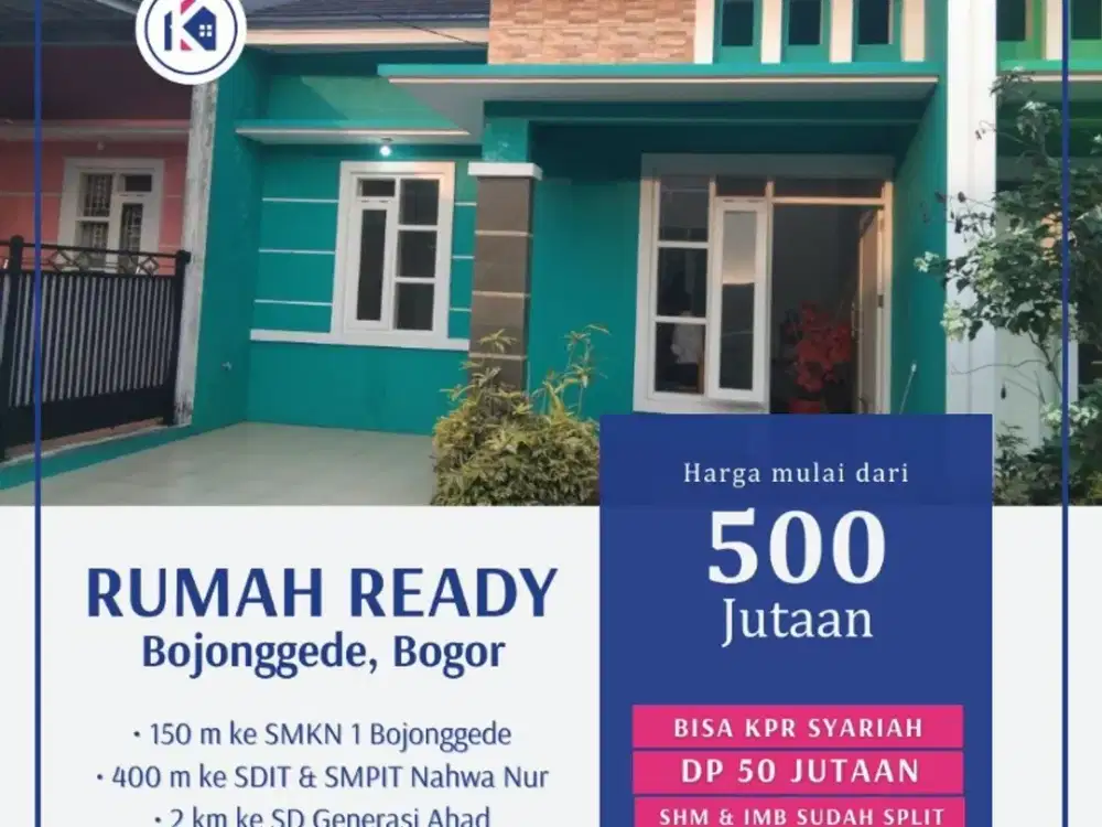 Rumah ready Bojonggede