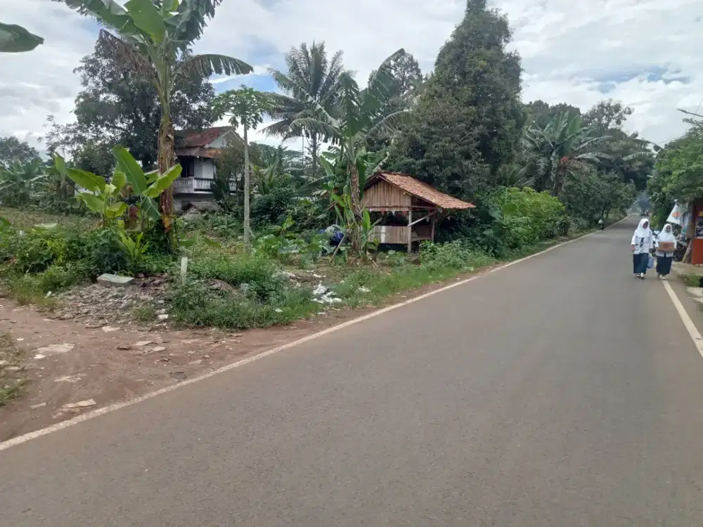 Di jual lahan tanah darat lt 1500 MTR ss SHM pinggir jln utama