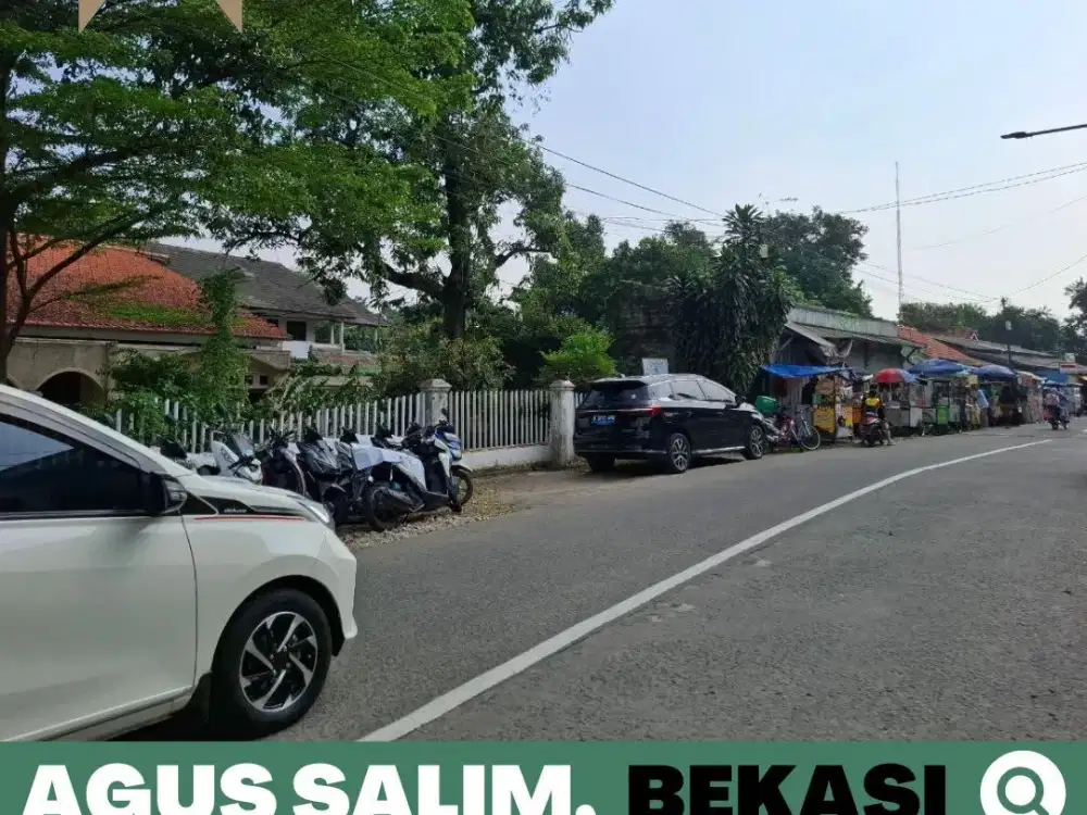 Tanah dijual Murah Nempel Jalan Raya, Agus Salim 4 Menit Stasiun Bekasi