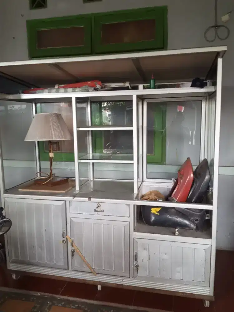 Gerobak Dagang Alumunium Roda