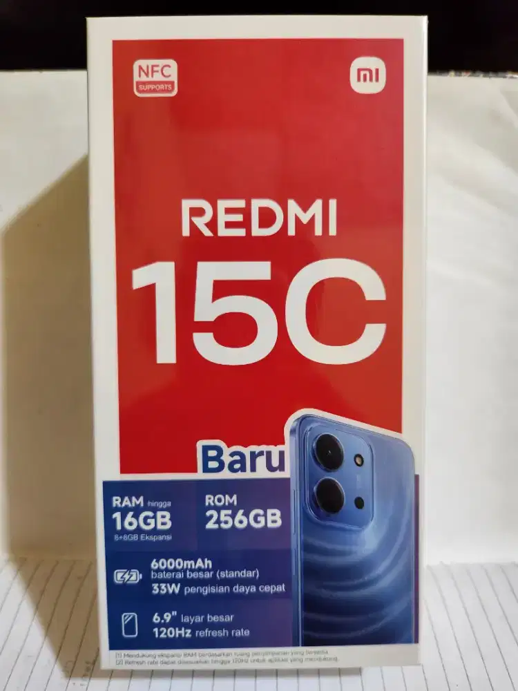 Redmi 15C 8/256gb Baru Segel Resmi