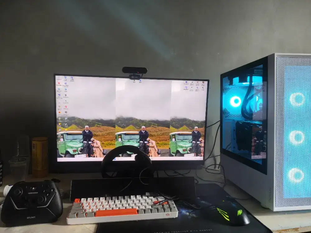 Di jual Rakitan PC Ryzen 5600X dengan VGA 5700XT beserta Periferalnya