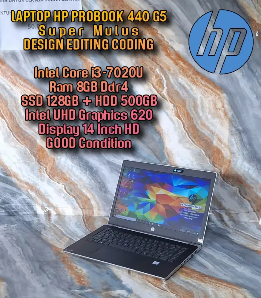 LAPTOP HP PROBOOK SUPER MULUS LAPTOP DESIGN EDITING CODING