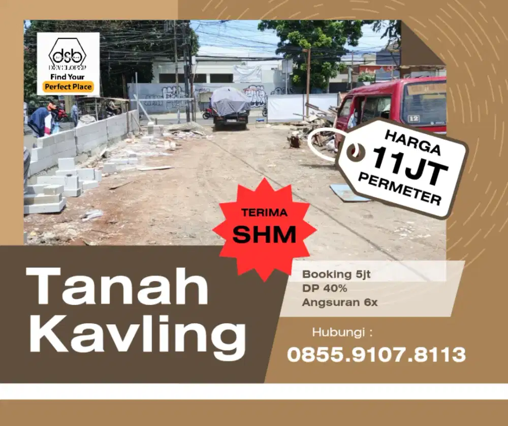 Kavling murah di Ciracas pinggir jalan raya