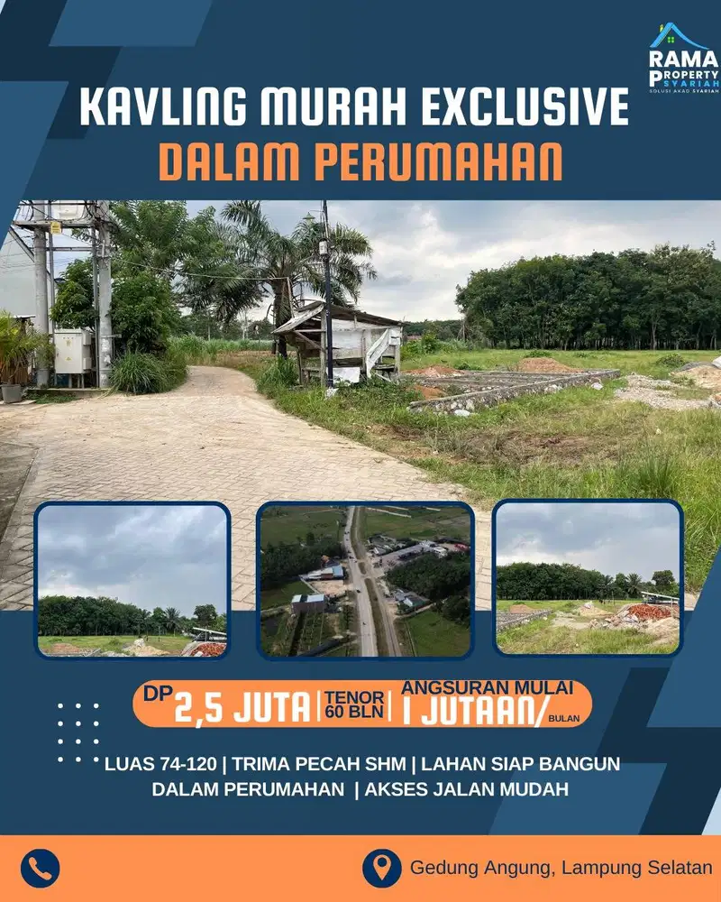 TANAH ITERA PROMO 37JUTAN BERADA DI DALAM KOMPLEK PERUMAHAN