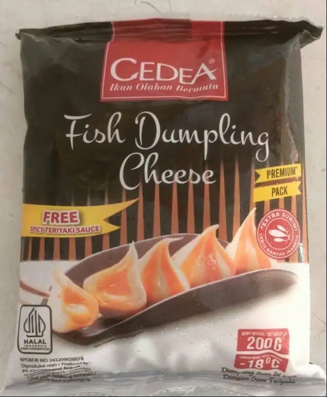 Cedea Fish Dumpling Cheese 200 Gram Isi 10 Pcs