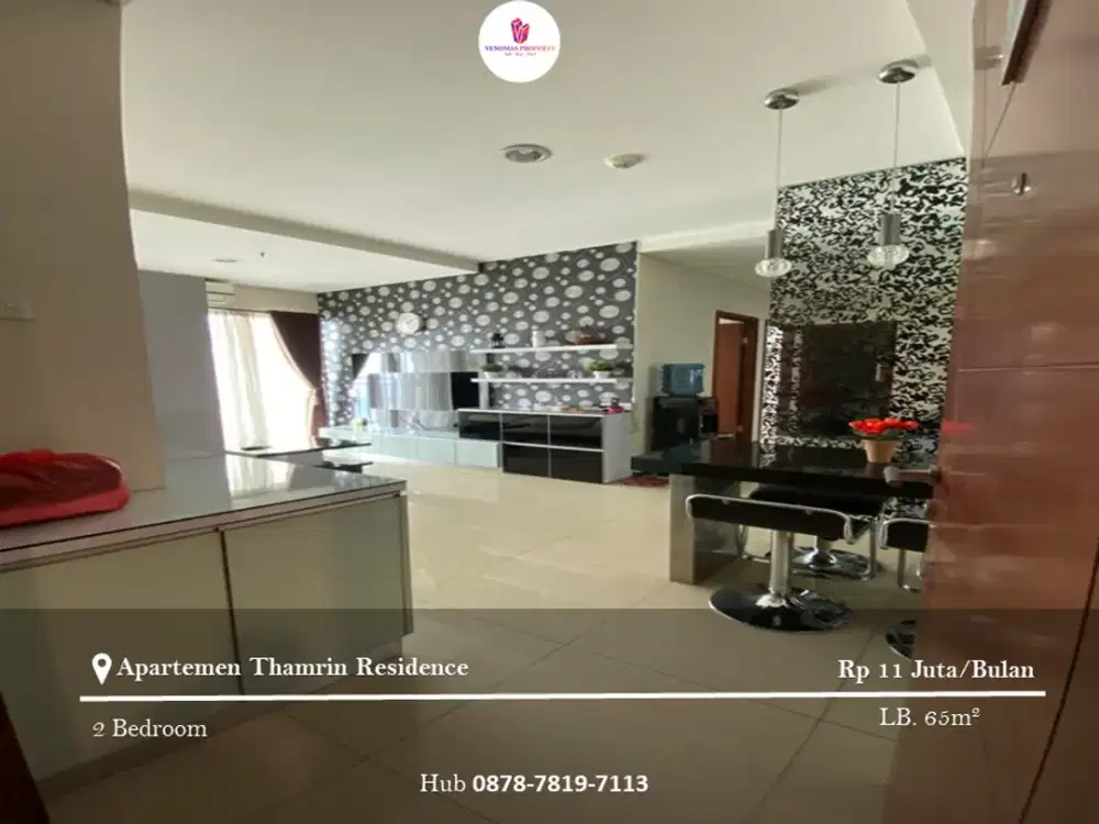 Disewakan Apartement Thamrin Residence 2BR Full Furnished Tower B