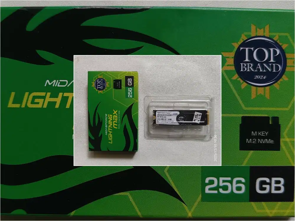 SSD NVMe 256GB Gen 3 Midasforce