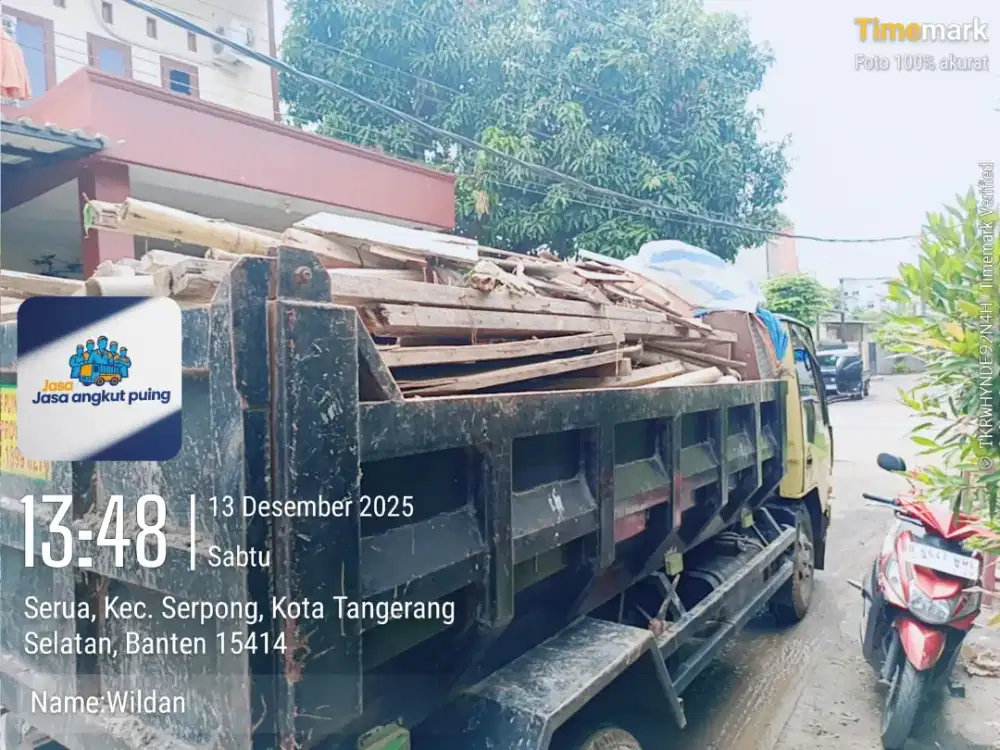 Jasa buang puing dan angkut sampah