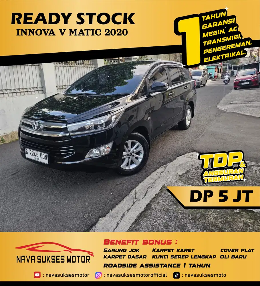 TDP 5 JUTA - INNOVA V BENSIN MATIC 2020