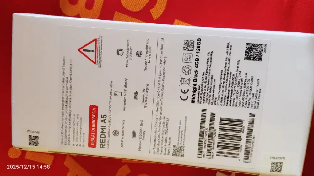 Redmi A5 ram 4 / 128