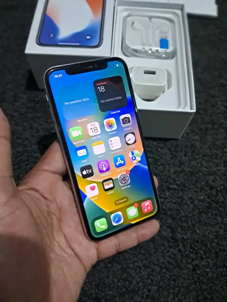 iPhone X 256 GB mulus fulset no minus all operator aman