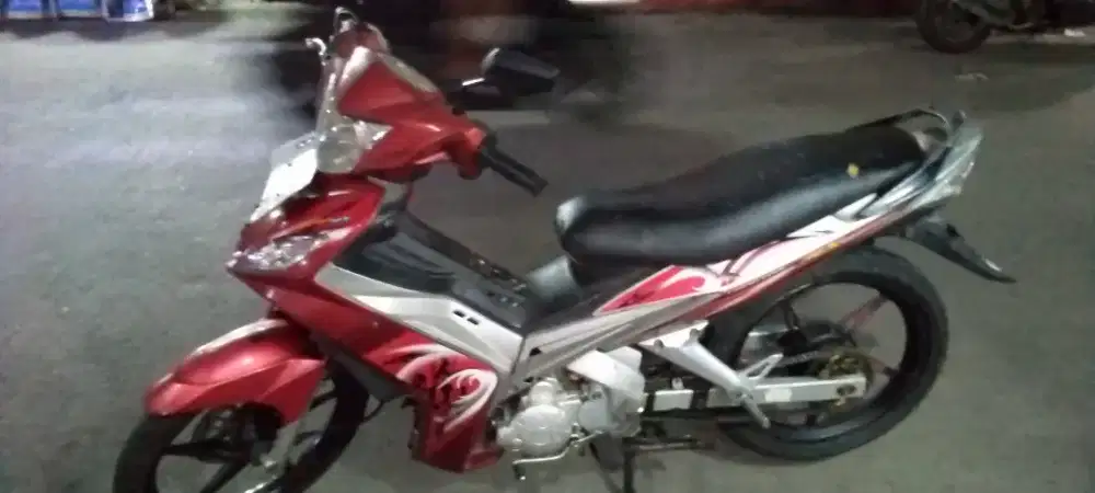 YAMAHA JUPITER MX 135 THN 2007 MERAH MESIN HALUS STARTER HIDUP