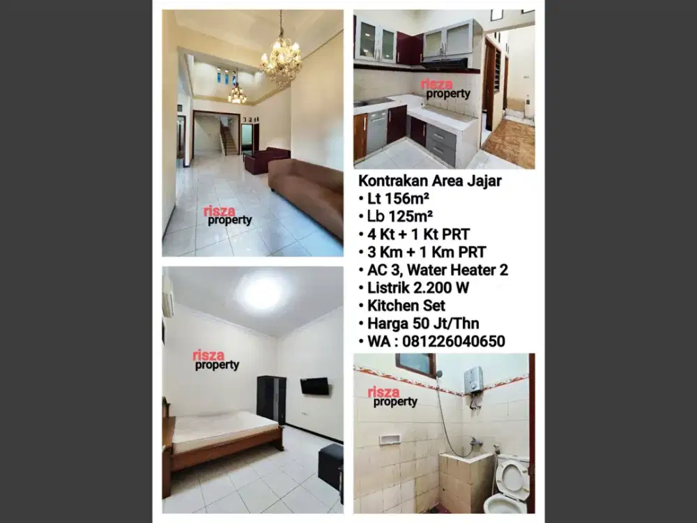 Sewa Rumah Area Perumahan Dekat Manahan, Jajar, Mall, RS, Sekolah