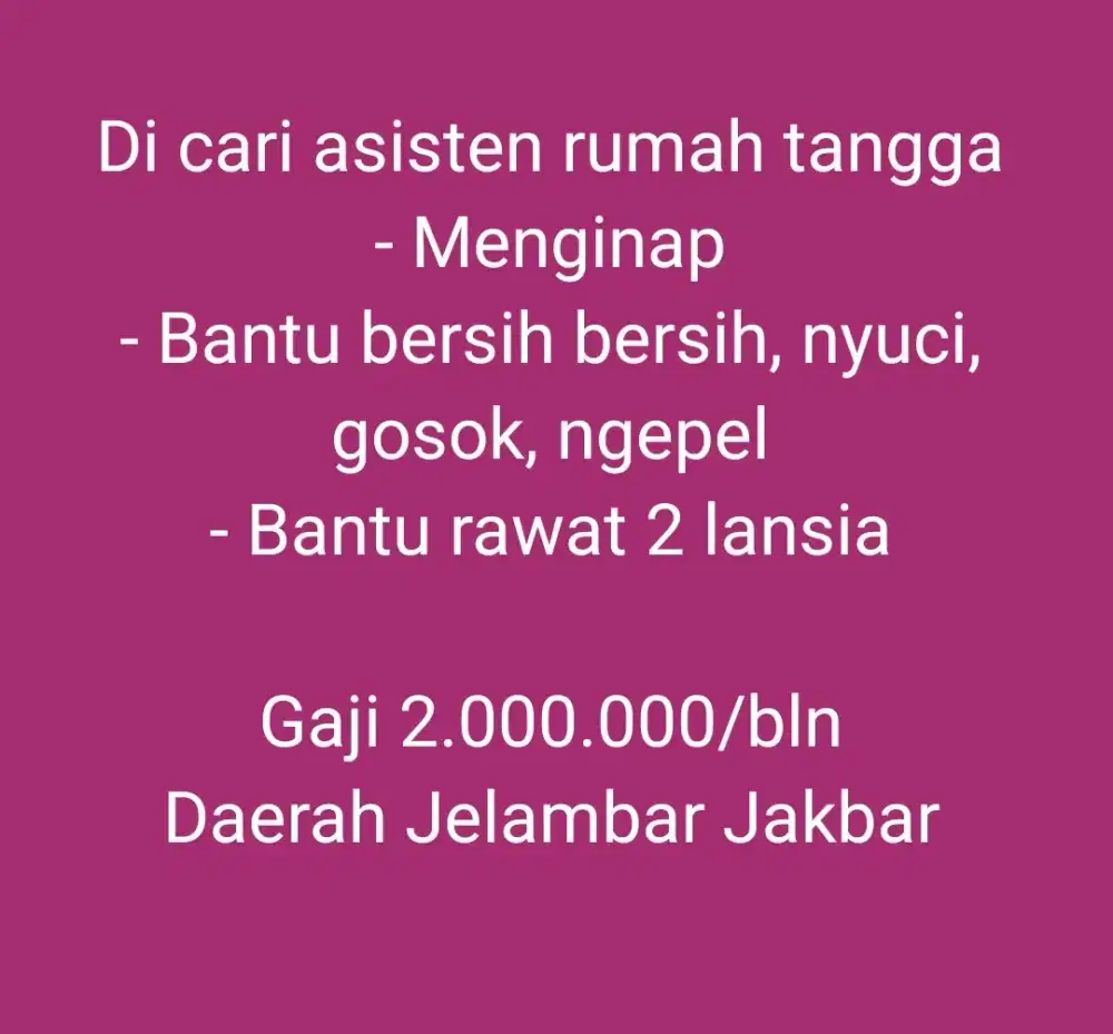 Asisten Rumah Tangga